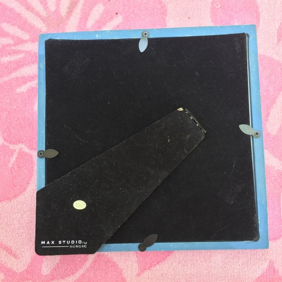 Max Studio Accents Max Studio Mirror Picture Frame Blue Home Decor